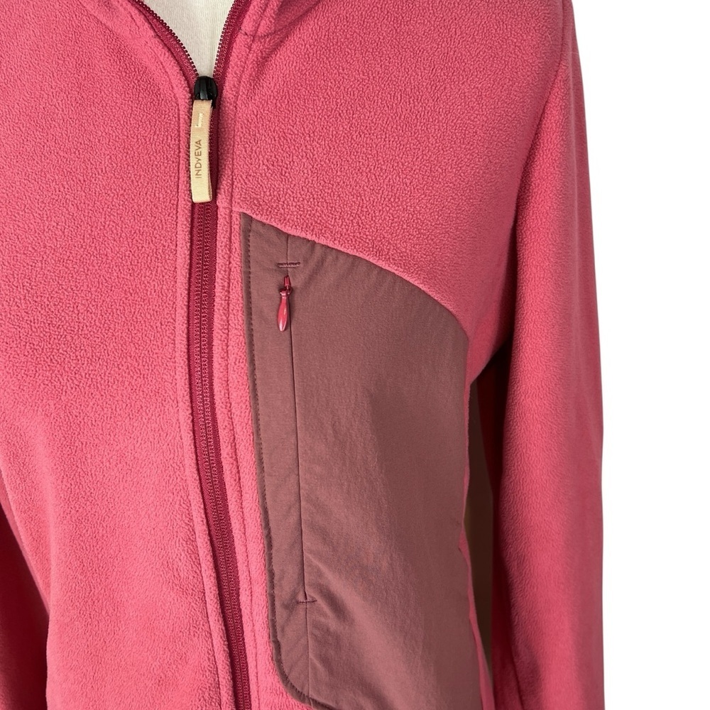 Indyeva Polartec Full Zip Fleece Jacket Pink Outdoor Hiking Womens Size Medium - Picture 5 of 10